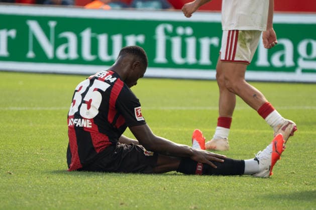 Deutschland: 08.08.2026, Saisoneröffnung - Bayer 04 Leverkusen vs FC Sevilla, BayArena (Leverkusen): Christian Kofane enttäuscht Leverkusen Deutschland *** Germany, August 8, 2026, Season Opener: Bayer 04 Leverkusen vs. FC Sevilla, BayArena, Leverkusen; Christian Kofane Disappoints Leverkusen, Germany Copyright: xMijoxLubecx