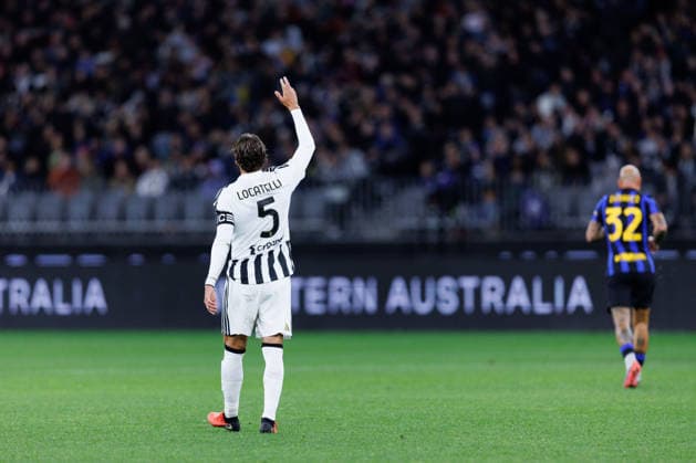 August 8, 2026, Perth, Wa, Australia: Manuel Locatelli during the Calcio Italiano match between Juventus FC and Internazionale FC at Optus Stadium in Perth. Perth Australia - ZUMAc318 20260808_znp_c318_039 Copyright: xJohnxCarusix