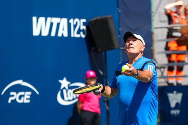 WARSZAWA 08.08.2026 TURNIEJ WTA, Tennis Damen 125 WARSAW T-MOBILE POLISH OPEN - MECZ POKAZOWY GWIAZD--- TENNIS TOURNAMENT WTA 125 WARSAW T-MOBILE POLISH OPEN - SHOW CELEBRITY GAME KAROL STRASBURGER FOT. ANNA KLEPACZKO FOTOPYK NEWSPIX.PL --- newspix.pl 