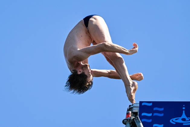Gary Hunt of France Gary Hunt of France competes in the High Diving Men s 20m Final during the European Aquatics Championships at the River Seine in Paris (France), August 8, 2026. Giorgio Scala DBM - Deepbluemedia Insidefoto
