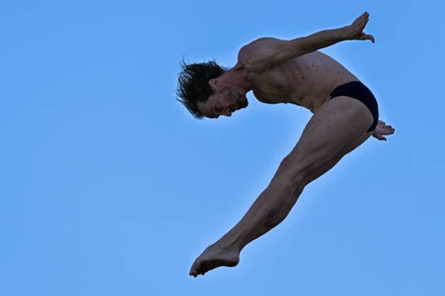 Gary Hunt of France Gary Hunt of France competes in the High Diving Men s 20m Final during the European Aquatics Championships at the River Seine in Paris (France), August 8, 2026. Giorgio Scala DBM - Deepbluemedia Insidefoto