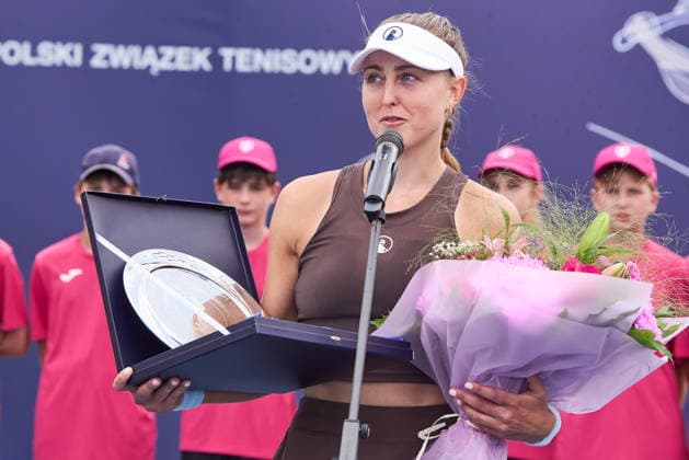 Warszawa 08.08.2026. Tennis. WTA, Tennis Damen 125 Warsaw T-Mobile Polish Open, single final, Warsaw, Poland --- Tenis. Turniej WTA 125 Warsaw T-Mobile Polish Open, final singla kobiet, Warszawa Persons shown : Gabriela Knutsova (CZE) Fot. Dominika Chmura Arena Akcji NEWSPIX.PL --- newspix.pl 