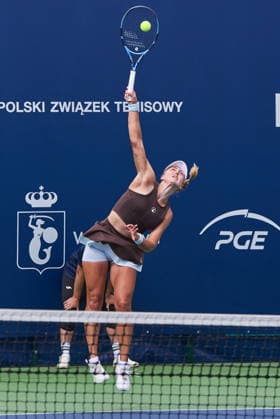 Warszawa 08.08.2026. Tennis. WTA, Tennis Damen 125 Warsaw T-Mobile Polish Open, single final, Warsaw, Poland --- Tenis. Turniej WTA 125 Warsaw T-Mobile Polish Open, final singla kobiet, Warszawa Persons shown : Gabriela Knutsova (CZE) Fot. Dominika Chmura Arena Akcji NEWSPIX.PL --- newspix.pl 