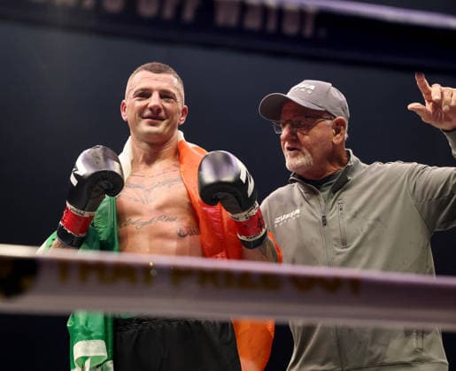 Zuffa Boxing 10, 3Arena, Dublin 8 8 2026 Conor Coyle celebrates after the match Conor Coyle celebrates after the match 8 8 2026  Copyright: xx AC012857