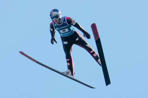 SAUT A SKI COUPE MONDE COURCHEVEL PHOTOPQR LE DAUPHINE Tom PHAM VAN SUU ; Courchevel ; 08 08 2026 ; A Courchevel (Savoie), le 8 août 2026. Coupe du monde de saut à ski. Sur notre photo : Daniel Tschofenig. Photo : Tom Pham Van Suu Le Dauphiné Libéré Ski jumping, Skispringen, Ski, nordisch World Cup in Courchevel on August 8, 2026 Courchevel Savoie Rhône-Alpes France  Copyright: xPHOTOPQR LExDAUPHINE MAXPPPxTomxPHAMxVANxSUUx 20260808JDL5295 20260808JDL5295