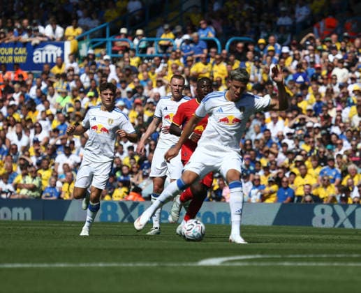 Leeds United v Leipzig, Pre-Season Friendly jaka bijol during the Pre-Season Friendly match between Leeds United and Leipzig at Elland Road, Leeds, UK on 8 August 2026. Leeds Elland Road West Yorkshire UK Editorial use only , Copyright: xStevexMowerx PSI-24676-0046