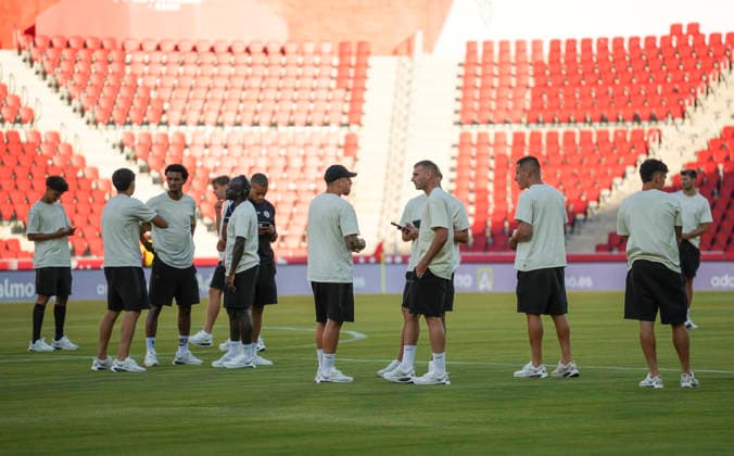 ESP: RCD Mallorca vs Elversberg Pre Season match 2026 2027 Squad of Elversberg during Pre Season match between RCD Mallorca and Elversberg played at Estadio de Son Moix, on August 08, 2026 Palma de Mallorca, Spain. Palma de Mallorca Spain Football *** ESP RCD Mallorca vs. Elversberg, 2026–2027 Preseason Match: Elversberg s Roster for the preseason match between RCD Mallorca and Elversberg, played at Estadio de Son Moix on August 8, 2026, in Palma de Mallorca, Spain. Palma de Mallorca, Spain. Soccer Copyright: xNandoxTorresx