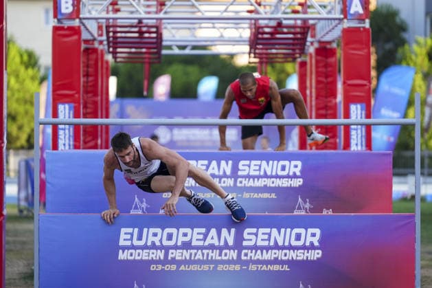 2026 European Modern pentathlon, moderner Fünfkampf Championships in Istanbul ISTANBUL, TURKIYE - AUGUST 8: Athletes compete during the 2026 European Senior Modern Pentathlon Championships hosted at the Burhan Felek Sports Complex in Istanbul, Turkiye, on August 8, 2026. Bunyamin Celik Anadolu Istanbul Turkey. Editorial use only. Please get in touch for any other usage.  Copyright: x2026xAnadoluxBunyaminxCelikx