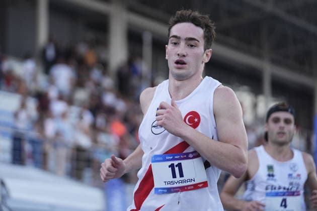 2026 European Modern pentathlon, moderner Fünfkampf Championships in Istanbul ISTANBUL, TURKIYE - AUGUST 8: Turkish athlete Kivanc Tasyaran competes during the men s final of the 2026 European Modern Pentathlon Championships held at the Burhan Felek Sports Complex in Istanbul, Turkiye, on August 8, 2026. Bunyamin Celik Anadolu Istanbul Turkey. Editorial use only. Please get in touch for any other usage.  Copyright: x2026xAnadoluxBunyaminxCelikx