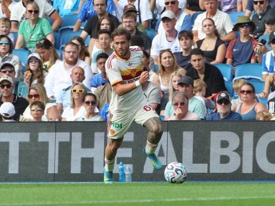 IPA87327592 - August 8, 2026: Brighton vs. AS Roma (Friendly). Sports; Soccer; & xD;Pictured: Cherubini& xD; (Photo by Gino Mancini)  Copyright: xGinoxMancini IPAxSportx xx 87327592