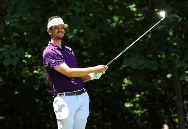 August 8, 2026: Beau Hossler tees off at 2nd hole during third round at 2026 Wyndham Championship, Sedgefield Country Club in Greensboro, North Carolina. CSM Greensboro United States of America - ZUMAc04_ 20260808_zma_c04_047 Copyright: xDavidxBeachx