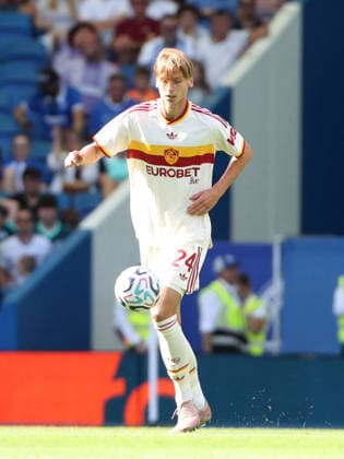 SOCCER - Friendly Match - Brighton and Hove Albion vs. Roma Photo by IPA ABACAPRESS.COM87327604 - August 8, 2026: Brighton vs. AS Roma (Friendly). Sports; Soccer; Pictured: Ziolkowski (Photo by Gino Mancini) Brighton  Copyright: xIPAxSport ABACAx