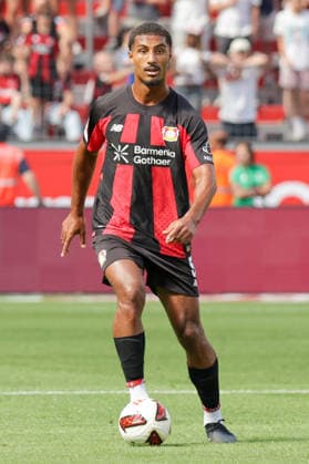 08.08.2026, xgrfx, Fussball Testspiel, Bayer Leverkusen - FC Sevilla v.l. Loic Bade (Bayer Leverkusen) (DFL DFB REGULATIONS PROHIBIT ANY USE OF PHOTOGRAPHS as IMAGE SEQUENCES and or QUASI-VIDEO) Leverkuseb *** August 8, 2026, xgrfx, Soccer Friendly Match, Bayer Leverkusen vs. FC Sevilla, Loic Bade, Bayer Leverkusen, DFL, DFB. REGULATIONS PROHIBIT ANY USE OF PHOTOGRAPHS AS IMAGE SEQUENCES AND OR QUASI-VIDEO. Leverkuseb
