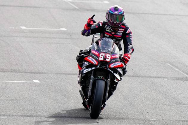 Sprint race of Qatar Airways Grand Prix of the United Kingdom of MotoGP at Silverstone Circuit. 08 August 2026 In picture: Jorge Martin Carrera al Sprint del Gran Premio Qatar Airways de MotoGP del Reino Unido en el circuito de Silverstone. 08 de Agosto de 2026 POOL MotoGP.com Cordon Press Images will be for editorial use only. Mandatory credit: MotoGP.com Cordon Press 