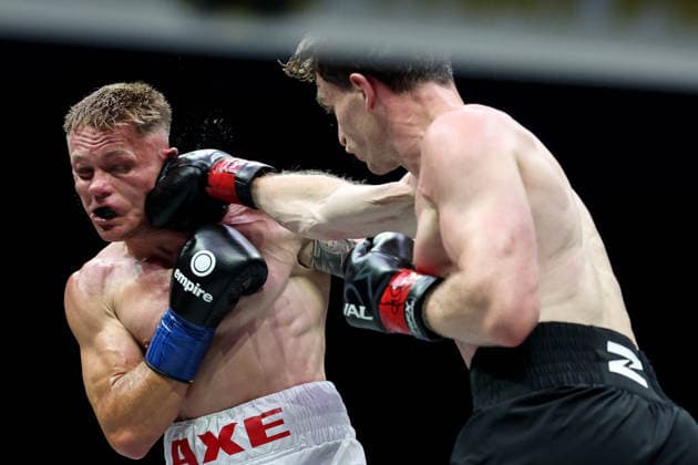 Zuffa Boxing 10, 3Arena, Dublin 8 8 2026 Brad Axe and Sam Hickey Brad Axe and Sam Hickey 8 8 2026  Copyright: xx NE1L5758