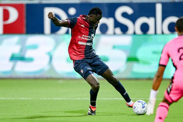 Cagliari s Paul Mendy in action during the Serie A soccer match between Cagliari Calcio and Nice at the Unipol Domus in Cagliari, Sardinia - Saturday 8th august 2026. - Soccer  Copyright: x Â®xGianlucaxZuddas LaPressex