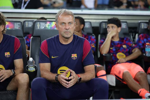 August 8, 2026, Udine, Italy, Italy: Barcellona s head coach HANSI FLICK during the FVG Cup match between Udinese Calcio vs Nottingham Forest Football Club at the Bluenergy Stadium in Udine, Italy, 08 August 2026. Udine Italy - ZUMAr199 20260808_zsp_r199_036 Copyright: xMattiaxRadonix