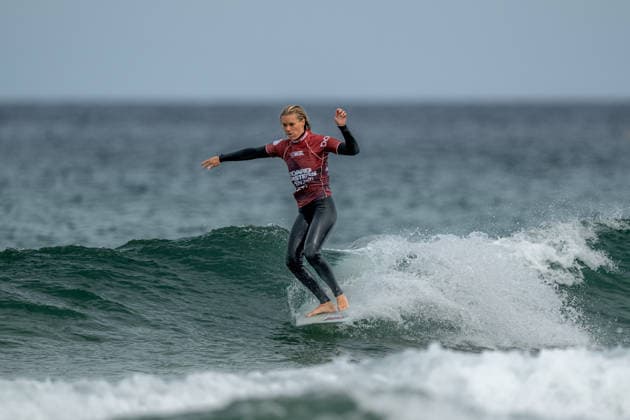 Surfing, Boardmasters 2026, World Surf League Thilde Rasmussen (Denmark) during the LQS1000 Longboard Pro Finals at the Boardmasters 2026 surfing championships at Fistral Beach, Newquay, UK on 8 August 2026. Newquay Fistral Beach Hampshire UK Editorial use only , Copyright: xStevexBaileyx PSI-24643-0468