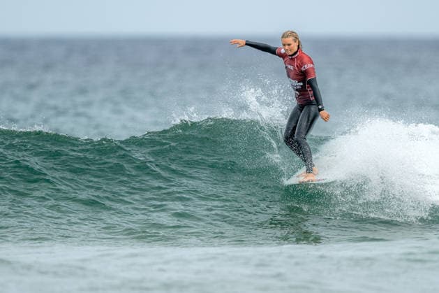Surfing, Boardmasters 2026, World Surf League Thilde Rasmussen (Denmark) during the LQS1000 Longboard Pro Finals at the Boardmasters 2026 surfing championships at Fistral Beach, Newquay, UK on 8 August 2026. Newquay Fistral Beach Hampshire UK Editorial use only , Copyright: xStevexBaileyx PSI-24643-0472
