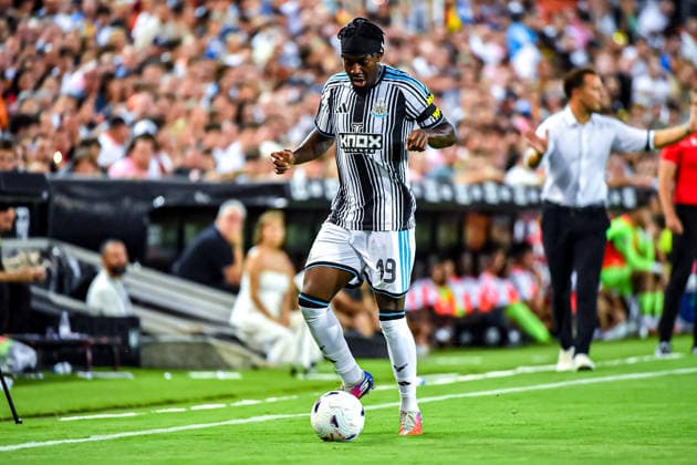 ESP: Valencia CF v Newcastle CF Pre Season match 2026 2027 Elanga of Newcastle during Pre Season match between Valencia CF VS Newcastle played at Estadio Mestalla, Valencia on August 08, 2026 Valencia, Spain. Valencia Spain Football *** ESP Valencia CF vs. Newcastle CF, 2026–2027 Preseason Match: Elanga of Newcastle during the preseason match between Valencia CF and Newcastle, played at Estadio Mestalla in Valencia on August 8, 2026. Valencia, Spain. Valencia, Spain. Soccer Copyright: xLeopoldxSoglox