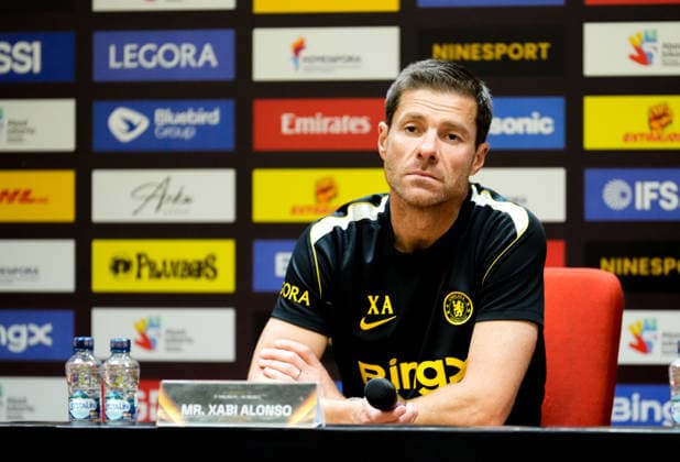 Chelsea FC v AC Milan - Pre-Season Friendly Xabi Alonso, head coach of Chelsea, speaks to the media during a post-match press conference, PK, Pressekonferenz following Chelsea s 3-0 victory over AC Milan in the Indonesia Super Cup 2026 at Gelora Bung Karno Stadium in Jakarta, Indonesia, on August 8, 2026. Jakarta Indonesia  Copyright: xAndrixMunazirx originalFilename:munazir-notitle260808_nplDN.jpg