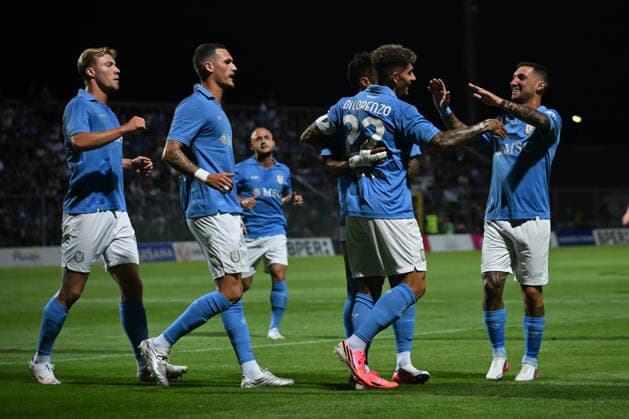 SSC Napoli v Celta Vigo - Pre-Season Friendly A pre-season friendly match between S.S.C. Napoli and Real Club Celta de Vigo takes place at the Teofilo Patini Stadium in Castel di Sangro, Italy, on August 8, 2026. Castel di Sangro Italy Italy  Copyright: xDomenicoxCippitellix originalFilename:cippitelli-sscnapol260808_npXE8.jpg