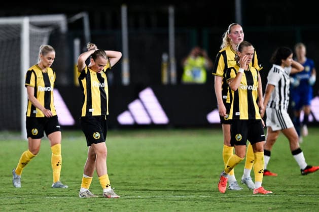 260808 Players of Hammarby during the Women s Champions League qualifying match between Juventus and Hammarby on August 8, 2026 in Turin. Photo: Daniele Buffa BILDBYRAN COP 18 XY0123 fotboll football soccer fotball uefa womens champions league juventus hammarby dam bbeng *** August 8, 2026: Hammarby players during the Women’s Champions League qualifying match between Juventus and Hammarby on August 8, 2026 in Turin. Photo by Daniele Buffa, BILDBYRAN COP 18 XY0123 soccer football UEFA Women s Champions League Juventus Hammarby women s team  Copyright: DANIELExBUFFA BB260808BB649