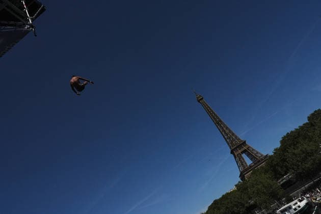 MenÕs High Diving, at the European Aquatics Championships Paris 2026, Paris, August 08, 2026 .  Copyright: xGianxMattiaxD Alberto LaPressex