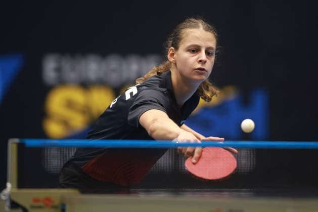 2026 WTT Europe Smash - Sweden - Qualifications Day 1 Camille Lutz of France plays against Divyanshi Bhowmick of India during the Women s Singles Qualifying Round 1 at the 2026 Europe Smash in Malmo, Sweden, on august 08, 2026. Malmo Sweden  Copyright: xRemyxGrosx originalFilename:gros-europesm260808_npM7B.jpg
