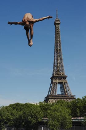 MenÕs High Diving, Davide BARALDI from Italy at the European Aquatics Championships Paris 2026, Paris, August 08, 2026 .  Copyright: xGianxMattiaxD Alberto LaPressex