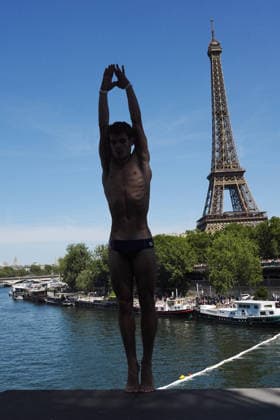 MenÕs High Diving, Davide BARALDI from Italy at the European Aquatics Championships Paris 2026, Paris, August 08, 2026 .  Copyright: xGianxMattiaxD Alberto LaPressex