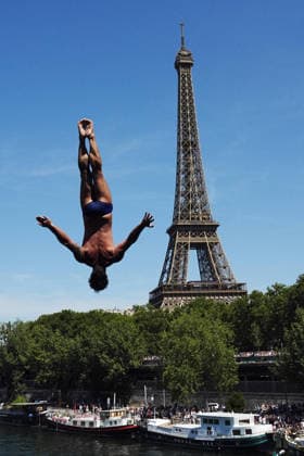 MenÕs High Diving, at the European Aquatics Championships Paris 2026, Paris, August 08, 2026 .  Copyright: xGianxMattiaxD Alberto LaPressex