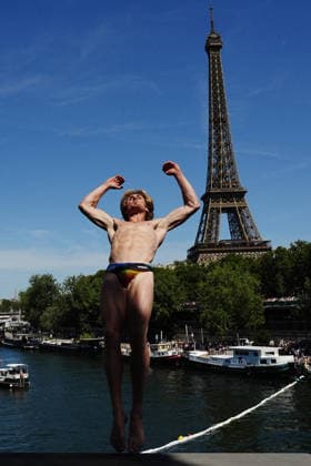 MenÕs High Diving, Lander ROELS from Belgium at the European Aquatics Championships Paris 2026, Paris, August 08, 2026 .  Copyright: xGianxMattiaxD Alberto LaPressex