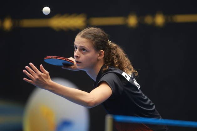 2026 WTT Europe Smash - Sweden - Qualifications Day 1 Camille Lutz of France plays against Divyanshi Bhowmick of India during the Women s Singles Qualifying Round 1 at the 2026 Europe Smash in Malmo, Sweden, on august 08, 2026. Malmo Sweden  Copyright: xRemyxGrosx originalFilename:gros-europesm260808_npIys.jpg