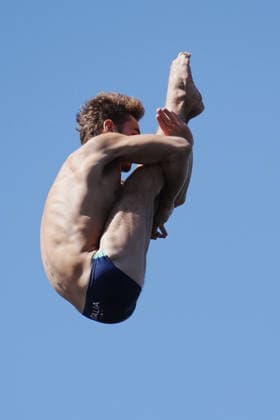 MenÕs High Diving, Davide BARALDI from Italy at the European Aquatics Championships Paris 2026, Paris, August 08, 2026 .  Copyright: xGianxMattiaxD Alberto LaPressex