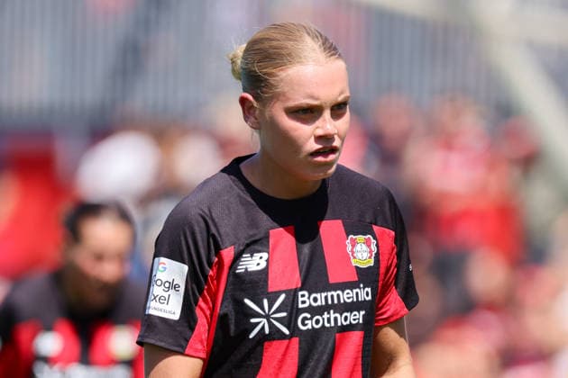 Leverkusen, Deutschland: 08.08.2026 - Saisoneröffnung Testspiel - Bayer Leverkusen Frauen vs. Feyenoord Rotterdam Frauen Im Bild: Cornelia Kramer (Leverkusen) *** Leverkusen, Germany, August 8, 2026 Season Opener: Friendly Match—Bayer Leverkusen Women vs. Feyenoord Rotterdam Women Pictured: Cornelia Kramer, Leverkusen Copyright: HMBxMedia MadeleinexFantini