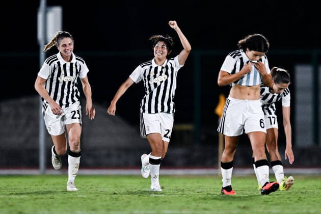 260808 Remina Chiba of Juventus celebrates scoring 2-1 during the Women s Champions League qualifying match between Juventus and Hammarby on August 8, 2026 in Turin. Photo: Daniele Buffa BILDBYRAN COP 18 XY0123 fotboll football soccer fotball uefa womens champions league juventus hammarby dam bbeng jubel *** August 8, 2008: Remina Chiba of Juventus celebrates scoring the 2-1 goal during the Women’s Champions League qualifying match between Juventus and Hammarby on August 8, 2026 in Turin. Photo by Daniele Buffa, BILDBYRAN COP 18 XY0123: soccer, football, UEFA Women’s Champions League, Juventus, Hammarby, women’s soccer, celebration  Copyright: DANIELExBUFFA BB260808BB657