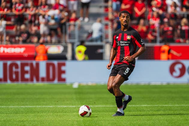 Loic Bade (Bayer 04 Leverkusen, 05) am Ball Bayer 04 Leverkusen vs. FC Sevilla, Fussball, Saisoneroeffnungspiel, Freundschaftsspiel, Saison 2026 27, 08.08.2026, DFL REGULATIONS PROHIBIT ANY USE OF PHOTOGRAPHS AS IMAGE SEQUENCES AND OR QUASI-VIDEO, Bayer 04 Leverkusen vs. FC Sevilla, Fussball, Saisoneroeffnungsspiel, Freundschaftsspiel, Saison 2026 27, 08.08.2026 Leverkusen *** Loic Bade, Bayer 04 Leverkusen, 05 on the ball, Bayer 04 Leverkusen vs. FC Sevilla, soccer, season opener, friendly match, 2026–27 season, August 8, 2026, DFL regulations prohibit any use of photographs as image sequences and or quasi-video, Bayer 04 Leverkusen vs. FC Sevilla, soccer, season opener, friendly match, 2026–27 season, August 8, 2026, Leverkusen Copyright: xEibner-Pressefoto LukasxBaldygax EP_LBA