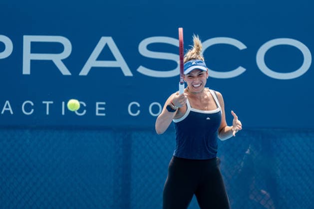 Cincinnati Open 2026 Croatian tennis player Donna Vekic is seen on practice court 29 at the Cincinnati Open in Mason, Ohio, on August 8, 2028. Mason United States  Copyright: xJasonxWhitmanx originalFilename:whitman-cincinna260808_npBqQ.jpg
