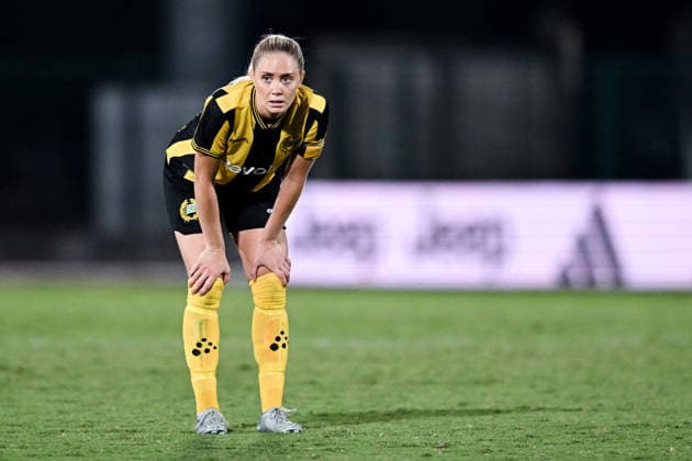 260808 Alice Carlsson of Hammarby looks dejected during the Women s Champions League qualifying match between Juventus and Hammarby on August 8, 2026 in Turin. Photo: Daniele Buffa BILDBYRAN COP 18 XY0123 fotboll football soccer fotball uefa womens champions league juventus hammarby dam bbeng depp *** August 8, 2008: Alice Carlsson of Hammarby looks dejected during the Women’s Champions League qualifying match between Juventus and Hammarby on August 8, 2026 in Turin. Photo by Daniele Buffa, BILDBYRAN COP 18 XY0123 soccer football UEFA Women’s Champions League Juventus Hammarby women’s team BBENG depp  Copyright: DANIELExBUFFA BB260808BB666