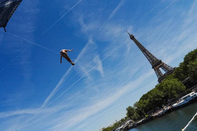 WomenÕs High Diving, from Italy at the European Aquatics Championships Paris 2026, Paris, August 08, 2026 .  Copyright: xGianxMattiaxD Alberto LaPressex