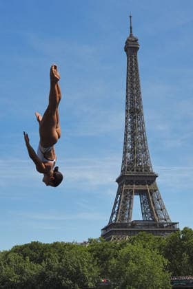 WomenÕs High Diving, from Italy at the European Aquatics Championships Paris 2026, Paris, August 08, 2026 .  Copyright: xGianxMattiaxD Alberto LaPressex