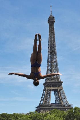 WomenÕs High Diving, from Italy at the European Aquatics Championships Paris 2026, Paris, August 08, 2026 .  Copyright: xGianxMattiaxD Alberto LaPressex