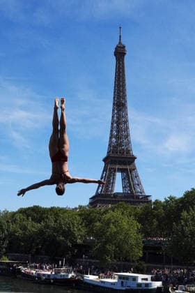 WomenÕs High Diving, from Italy at the European Aquatics Championships Paris 2026, Paris, August 08, 2026 .  Copyright: xGianxMattiaxD Alberto LaPressex