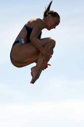 WomenÕs High Diving, Elisa COSETTI from Italy at the European Aquatics Championships Paris 2026, Paris, August 08, 2026 .  Copyright: xGianxMattiaxD Alberto LaPressex