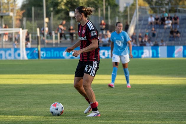 08.08.2026, xhfmx, Fussball UEFA WCLQ, Eintracht Frankfurt - Malmö FF Larissa Mühlhaus (Eintracht Frankfurt, 47) (DFL DFB REGULATIONS PROHIBIT ANY USE OF PHOTOGRAPHS as IMAGE SEQUENCES and or QUASI-VIDEO) Frankfurt *** August 8, 2026, xhfmx, Soccer UEFA WCLQ, Eintracht Frankfurt vs. Malmö FF, Larissa Mühlhaus, Eintracht Frankfurt, 47 DFL DFB REGULATIONS PROHIBIT ANY USE OF PHOTOGRAPHS AS IMAGE SEQUENCES AND OR QUASI-VIDEO, Frankfurt