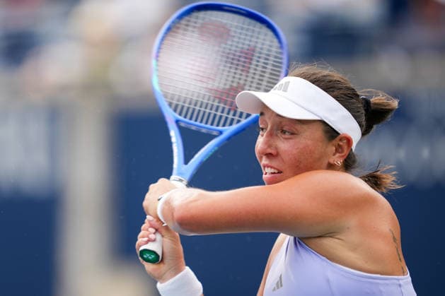 National Bank Open 2026 - Day 8 TORONTO, CANADA - AUGUST 8 : Jessica Pegula of the United States in action against Diana Shnaider in the round of 16 during the WTA, Tennis Damen 1000 National Bank Open in Toronto, Ontario, Canada on August 8, 2026. Mert Alper Dervis Anadolu Ontario Canada. Editorial use only. Please get in touch for any other usage.  Copyright: x2026xAnadoluxMertxAlperxDervisx