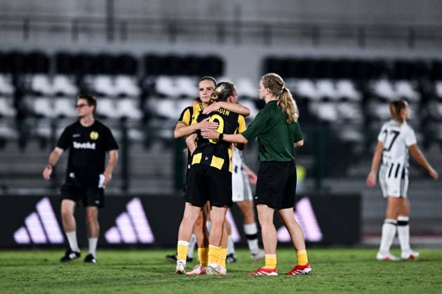 260808 Players of Hammarby looks dejected after the Women s Champions League qualifying match between Juventus and Hammarby on August 8, 2026 in Turin. Photo: Daniele Buffa BILDBYRAN COP 18 XY0123 fotboll football soccer fotball uefa womens champions league juventus hammarby dam bbeng depp *** August 8, 2026: Hammarby players look dejected after the Women’s Champions League qualifying match between Juventus and Hammarby on August 8, 2026 in Turin. Photo by Daniele Buffa, BILDBYRAN COP 18 XY0123 soccer football UEFA Women’s Champions League Juventus Hammarby women’s team BBENG depp  Copyright: DANIELExBUFFA BB260808BB689