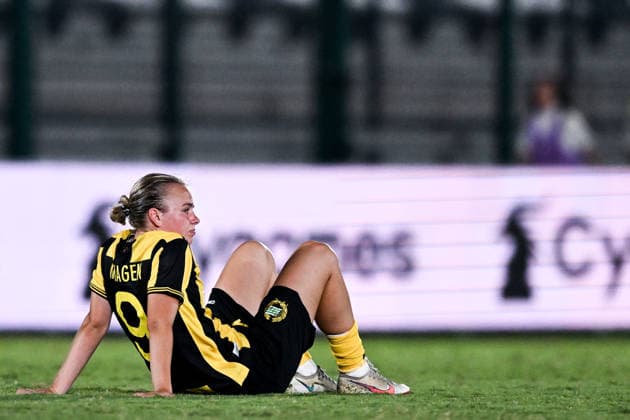 260808 Mari Nyhagen of Hammarby looks dejected after the Women s Champions League qualifying match between Juventus and Hammarby on August 8, 2026 in Turin. Photo: Daniele Buffa BILDBYRAN COP 18 XY0123 fotboll football soccer fotball uefa womens champions league juventus hammarby dam bbeng depp *** August 8, 2026: Mari Nyhagen of Hammarby looks dejected after the Women’s Champions League qualifying match between Juventus and Hammarby on August 8, 2026 in Turin. Photo by Daniele Buffa, BILDBYRAN COP 18 XY0123 soccer football UEFA Women’s Champions League Juventus Hammarby women’s team BBENG depp  Copyright: DANIELExBUFFA BB260808BB696