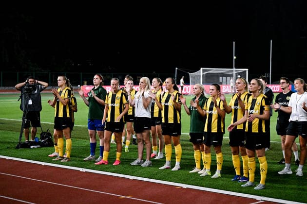 260808 Players of Hammarby looks dejected after the Women s Champions League qualifying match between Juventus and Hammarby on August 8, 2026 in Turin. Photo: Daniele Buffa BILDBYRAN COP 18 XY0123 fotboll football soccer fotball uefa womens champions league juventus hammarby dam bbeng depp *** August 8, 2026: Hammarby players look dejected after the Women’s Champions League qualifying match between Juventus and Hammarby on August 8, 2026 in Turin. Photo by Daniele Buffa, BILDBYRAN COP 18 XY0123 soccer football UEFA Women’s Champions League Juventus Hammarby women’s team BBENG depp  Copyright: DANIELExBUFFA BB260808BB698